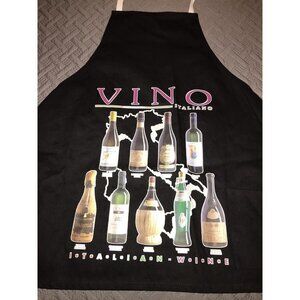 Italian cooking apron VINO Wine Bottles party Italian wine party One Pocket